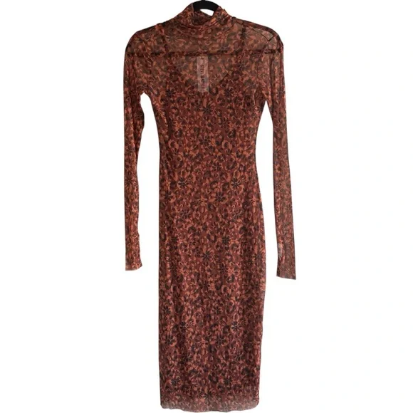 Steve Madden | Dresses | Steve Madden Sheer Mesh Brown Patterned Dress With Slip Dress | Poshmark Steve Madden | Dresses | Steve Madden Sheer Mesh Brown Patterned Dress With Slip Dress | Poshmark